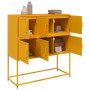 Aparador de acero laminado en frío amarillo 100,5x39x107 cm de , Aparadores - Ref: Foro24-846599, Precio: 109,84 €, Descuento: %