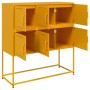 Aparador de acero laminado en frío amarillo 100,5x39x107 cm de , Aparadores - Ref: Foro24-846599, Precio: 109,84 €, Descuento: %