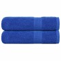 Toallas de ducha 2 uds 100% algodón azul 70x140 cm 360 gsm de , Toallas - Ref: Foro24-136713, Precio: 27,59 €, Descuento: %