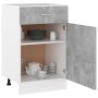 Armario inferior cajón contrachapada gris hormigón 50x46x81,5cm de vidaXL, Armarios de cocina - Ref: Foro24-801224, Precio: 9...
