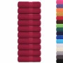 Toallas 10 uds 100% algodón burdeos 30x30 cm 360 gsm de , Toallas - Ref: Foro24-136730, Precio: 18,17 €, Descuento: %