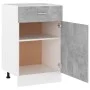 Concrete gray plywood lower drawer cabinet 50x46x81.5cm by vidaXL, Kitchen cabinets - Ref: Foro24-801224, Price: 101,68 €, Di...