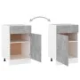 Concrete gray plywood lower drawer cabinet 50x46x81.5cm by vidaXL, Kitchen cabinets - Ref: Foro24-801224, Price: 101,68 €, Di...