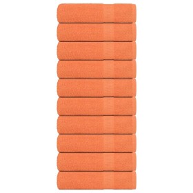 Toallas de mano 10 uds naranja 50x100cm 360 gsm 100% algodón de , Toallas - Ref: Foro24-136904, Precio: 53,11 €, Descuento: %