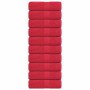 Toallas invitados 10 uds 100% algodón rojo 30x50 cm 360 gsm de , Toallas - Ref: Foro24-136925, Precio: 27,09 €, Descuento: %