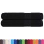 Toallas de sauna 2 uds 100% algodón negro 80x200 cm 360 gsm de , Toallas - Ref: Foro24-136959, Precio: 35,96 €, Descuento: %