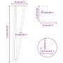 Patas de mesa tipo horquilla 4 uds acero macizo antracita 42 cm de , Patas para mesas - Ref: Foro24-4012442, Precio: 50,57 €,...