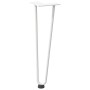 Patas de mesa tipo horquilla 4 uds acero macizo blanco 42 cm de , Patas para mesas - Ref: Foro24-4012421, Precio: 49,68 €, De...