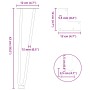 Patas de mesa tipo horquilla 4 uds acero macizo blanco 42 cm de , Patas para mesas - Ref: Foro24-4012421, Precio: 49,68 €, De...