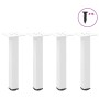 Patas para mesa de centro 4 uds acero blanco 30-32 cm de , Patas para mesas - Ref: Foro24-4012449, Precio: 36,91 €, Descuento: %