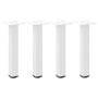 Patas para mesa de centro 4 uds acero blanco 30-32 cm de , Patas para mesas - Ref: Foro24-4012449, Precio: 36,91 €, Descuento: %