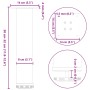 Patas para mesa de centro 4 uds acero blanco 30-32 cm de , Patas para mesas - Ref: Foro24-4012461, Precio: 60,26 €, Descuento: %