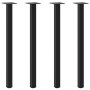 Patas para mesa de centro 4 uds acero negro 72-74 cm de , Patas para mesas - Ref: Foro24-4012456, Precio: 49,94 €, Descuento: %