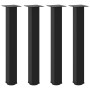 Patas para mesa de centro 4 uds acero negro 72-74 cm de , Patas para mesas - Ref: Foro24-4012468, Precio: 76,92 €, Descuento: %