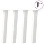 Patas para mesa de centro 4 uds acero blanco 72 cm de , Patas para mesas - Ref: Foro24-4012505, Precio: 85,72 €, Descuento: %