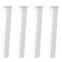 Patas para mesa de centro 4 uds acero blanco 72 cm de , Patas para mesas - Ref: Foro24-4012505, Precio: 85,72 €, Descuento: %