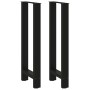 Patas de mesa de centro acero negro 2 uds 50x(100-101) cm de , Patas para mesas - Ref: Foro24-4013340, Precio: 134,83 €, Desc...