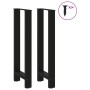 Patas de mesa de centro acero negro 2 uds 50x(100-101) cm de , Patas para mesas - Ref: Foro24-4013340, Precio: 134,83 €, Desc...