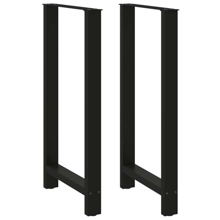 Patas de mesa de centro acero negro 2 uds 60x(110-111) cm de , Patas para mesas - Ref: Foro24-4013356, Precio: 165,94 €, Desc...