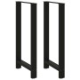 Patas de mesa de centro acero negro 2 uds 60x(110-111) cm de , Patas para mesas - Ref: Foro24-4013356, Precio: 165,94 €, Desc...