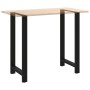Patas de mesa de centro acero negro 2 uds 60x(110-111) cm de , Patas para mesas - Ref: Foro24-4013356, Precio: 165,94 €, Desc...