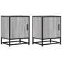Mesitas noche 2 uds madera ingeniería gris sonoma 40x31x50 cm de , Mesitas de noche - Ref: Foro24-848716, Precio: 67,80 €, De...
