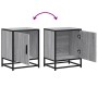 Mesitas noche 2 uds madera ingeniería gris sonoma 40x31x50 cm de , Mesitas de noche - Ref: Foro24-848716, Precio: 67,80 €, De...