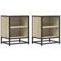 Mesitas noche 2uds madera ingeniería roble sonoma 40x31x50cm de , Mesitas de noche - Ref: Foro24-848702, Precio: 62,68 €, Des...