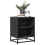 Mesitas de noche 2uds madera ingeniería negro 40x31x50 cm metal de , Mesitas de noche - Ref: Foro24-848700, Precio: 64,57 €, ...