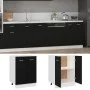 Armario inferior de cocina ingeniería negro 60x46x81,5 cm de vidaXL, Armarios de cocina - Ref: Foro24-801189, Precio: 96,87 €...