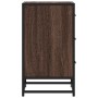 Mesita noche madera ingeniería roble marrón 40x34,5x60cm metal de , Mesitas de noche - Ref: Foro24-848723, Precio: 63,15 €, D...