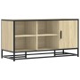 Banco zapatero madera de ingeniería roble sonoma 100x40x53,5 cm de , Bancos para recibidores y almacenamiento - Ref: Foro24-8...