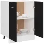 Armario inferior de cocina ingeniería negro 60x46x81,5 cm de vidaXL, Armarios de cocina - Ref: Foro24-801189, Precio: 96,87 €...