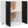 Armario inferior de cocina ingeniería negro 60x46x81,5 cm de vidaXL, Armarios de cocina - Ref: Foro24-801189, Precio: 98,36 €...