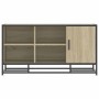 Banco zapatero madera de ingeniería roble sonoma 100x40x53,5 cm de , Bancos para recibidores y almacenamiento - Ref: Foro24-8...