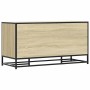 Banco zapatero madera de ingeniería roble sonoma 100x40x53,5 cm de , Bancos para recibidores y almacenamiento - Ref: Foro24-8...