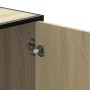 Banco zapatero madera de ingeniería roble sonoma 100x40x53,5 cm de , Bancos para recibidores y almacenamiento - Ref: Foro24-8...