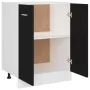 Armario inferior de cocina ingeniería negro 60x46x81,5 cm de vidaXL, Armarios de cocina - Ref: Foro24-801189, Precio: 96,87 €...
