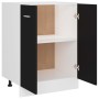 Armario inferior de cocina ingeniería negro 60x46x81,5 cm de vidaXL, Armarios de cocina - Ref: Foro24-801189, Precio: 98,36 €...