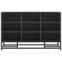 Banco zapatero madera de ingeniería y metal negro 84x40x53,5 cm de , Bancos para recibidores y almacenamiento - Ref: Foro24-8...