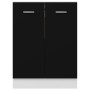 Armario inferior de cocina ingeniería negro 60x46x81,5 cm de vidaXL, Armarios de cocina - Ref: Foro24-801189, Precio: 98,36 €...