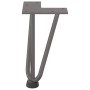 Patas mesa tipo horquilla 4 uds acero macizo acero natural 20cm de , Patas para mesas - Ref: Foro24-4012435, Precio: 35,38 €,...