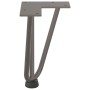 Patas mesa tipo horquilla 4 uds acero macizo acero natural 20cm de , Patas para mesas - Ref: Foro24-4012435, Precio: 35,38 €,...