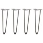 Patas mesa tipo horquilla 4uds acero macizo acero natural 42 cm de , Patas para mesas - Ref: Foro24-4012423, Precio: 47,50 €,...