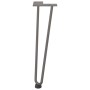 Patas mesa tipo horquilla 4uds acero macizo acero natural 42 cm de , Patas para mesas - Ref: Foro24-4012423, Precio: 47,50 €,...