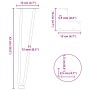 Patas mesa tipo horquilla 4uds acero macizo acero natural 42 cm de , Patas para mesas - Ref: Foro24-4012423, Precio: 47,50 €,...