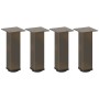 Patas para mesa de centro 4 uds acero acero natural 30-32 cm de , Patas para mesas - Ref: Foro24-4012463, Precio: 67,31 €, De...
