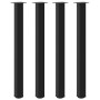 Patas para mesa de centro 4 uds acero negro 110-112 cm de , Patas para mesas - Ref: Foro24-4012480, Precio: 126,09 €, Descuen...