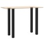 Patas para mesa de centro 4 uds acero negro 110-112 cm de , Patas para mesas - Ref: Foro24-4012480, Precio: 126,09 €, Descuen...