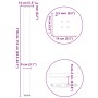 Patas para mesa de centro 4 uds acero negro 110-112 cm de , Patas para mesas - Ref: Foro24-4012480, Precio: 126,09 €, Descuen...